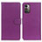 Custodia Portafoglio In Pelle Cover con Supporto A03D per Nokia G11 Viola