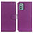 Custodia Portafoglio In Pelle Cover con Supporto A03D per Nokia G22 Viola