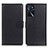 Custodia Portafoglio In Pelle Cover con Supporto A03D per Oppo A16 Nero