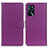 Custodia Portafoglio In Pelle Cover con Supporto A03D per Oppo A16 Viola