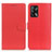 Custodia Portafoglio In Pelle Cover con Supporto A03D per Oppo F19 Rosso