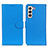 Custodia Portafoglio In Pelle Cover con Supporto A03D per Samsung Galaxy S21 Plus 5G Cielo Blu