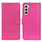 Custodia Portafoglio In Pelle Cover con Supporto A03D per Samsung Galaxy S23 5G Rosa Caldo