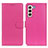 Custodia Portafoglio In Pelle Cover con Supporto A03D per Samsung Galaxy S24 5G Rosa Caldo