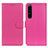 Custodia Portafoglio In Pelle Cover con Supporto A03D per Sony Xperia 1 IV SO-51C Rosa Caldo