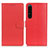 Custodia Portafoglio In Pelle Cover con Supporto A03D per Sony Xperia 1 IV SO-51C Rosso