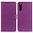 Custodia Portafoglio In Pelle Cover con Supporto A03D per Sony Xperia 10 III Lite Viola