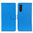 Custodia Portafoglio In Pelle Cover con Supporto A03D per Sony Xperia 10 III SOG04 Cielo Blu