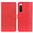 Custodia Portafoglio In Pelle Cover con Supporto A03D per Sony Xperia 10 IV SO-52C Rosso