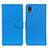 Custodia Portafoglio In Pelle Cover con Supporto A03D per Sony Xperia Ace III SO-53C Cielo Blu