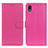 Custodia Portafoglio In Pelle Cover con Supporto A03D per Sony Xperia Ace III SO-53C Rosa Caldo