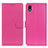 Custodia Portafoglio In Pelle Cover con Supporto A03D per Sony Xperia Ace III SOG08 Rosa Caldo