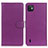 Custodia Portafoglio In Pelle Cover con Supporto A03D per Wiko Y82 Viola