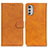 Custodia Portafoglio In Pelle Cover con Supporto A04D per Motorola Moto E32 Marrone