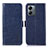 Custodia Portafoglio In Pelle Cover con Supporto A04D per Motorola Moto G14 Blu