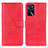 Custodia Portafoglio In Pelle Cover con Supporto A04D per Oppo A16s Rosso