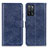 Custodia Portafoglio In Pelle Cover con Supporto A04D per Oppo A53s 5G Blu