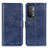 Custodia Portafoglio In Pelle Cover con Supporto A04D per Oppo A54 5G Blu