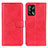 Custodia Portafoglio In Pelle Cover con Supporto A04D per Oppo F19 Rosso