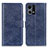 Custodia Portafoglio In Pelle Cover con Supporto A04D per Oppo F21s Pro 4G Blu