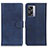 Custodia Portafoglio In Pelle Cover con Supporto A04D per Oppo K10 5G India Blu