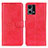 Custodia Portafoglio In Pelle Cover con Supporto A04D per Oppo Reno8 4G Rosso