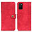 Custodia Portafoglio In Pelle Cover con Supporto A04D per Samsung Galaxy A02s Rosso