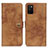 Custodia Portafoglio In Pelle Cover con Supporto A04D per Samsung Galaxy M02s Marrone