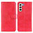 Custodia Portafoglio In Pelle Cover con Supporto A04D per Samsung Galaxy S21 FE 5G Rosso