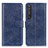 Custodia Portafoglio In Pelle Cover con Supporto A04D per Sony Xperia 1 III Blu