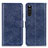 Custodia Portafoglio In Pelle Cover con Supporto A04D per Sony Xperia 10 III Lite Blu