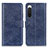 Custodia Portafoglio In Pelle Cover con Supporto A04D per Sony Xperia 10 IV Blu