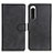 Custodia Portafoglio In Pelle Cover con Supporto A04D per Sony Xperia 5 IV Nero