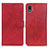 Custodia Portafoglio In Pelle Cover con Supporto A04D per Sony Xperia Ace III SOG08 Rosso