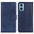 Custodia Portafoglio In Pelle Cover con Supporto A05D per Motorola Moto E22 Blu