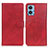 Custodia Portafoglio In Pelle Cover con Supporto A05D per Motorola Moto E22 Rosso