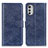 Custodia Portafoglio In Pelle Cover con Supporto A05D per Motorola Moto E32 Blu