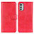 Custodia Portafoglio In Pelle Cover con Supporto A05D per Motorola Moto E32 Rosso