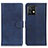 Custodia Portafoglio In Pelle Cover con Supporto A05D per Motorola Moto Edge Plus (2023) 5G Blu