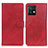 Custodia Portafoglio In Pelle Cover con Supporto A05D per Motorola Moto Edge Plus (2023) 5G Rosso