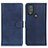 Custodia Portafoglio In Pelle Cover con Supporto A05D per Motorola Moto G Play (2023) Blu