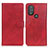 Custodia Portafoglio In Pelle Cover con Supporto A05D per Motorola Moto G Play (2023) Rosso