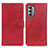 Custodia Portafoglio In Pelle Cover con Supporto A05D per Motorola Moto G Stylus (2022) 4G Rosso