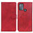 Custodia Portafoglio In Pelle Cover con Supporto A05D per Motorola Moto G50 Rosso