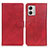 Custodia Portafoglio In Pelle Cover con Supporto A05D per Motorola Moto G53 5G Rosso