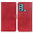 Custodia Portafoglio In Pelle Cover con Supporto A05D per Motorola Moto G60 Rosso