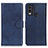 Custodia Portafoglio In Pelle Cover con Supporto A05D per Nokia C22 Blu