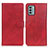 Custodia Portafoglio In Pelle Cover con Supporto A05D per Nokia G22 Rosso