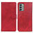 Custodia Portafoglio In Pelle Cover con Supporto A05D per Nokia G400 5G Rosso