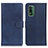 Custodia Portafoglio In Pelle Cover con Supporto A05D per Nokia XR21 Blu